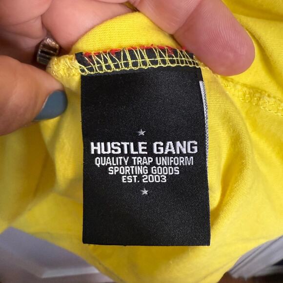 Hustle Gang Men’s Short-Sleeve Appliqué Tee T-shirt M-168 Sz M - Picture 6 of 11
